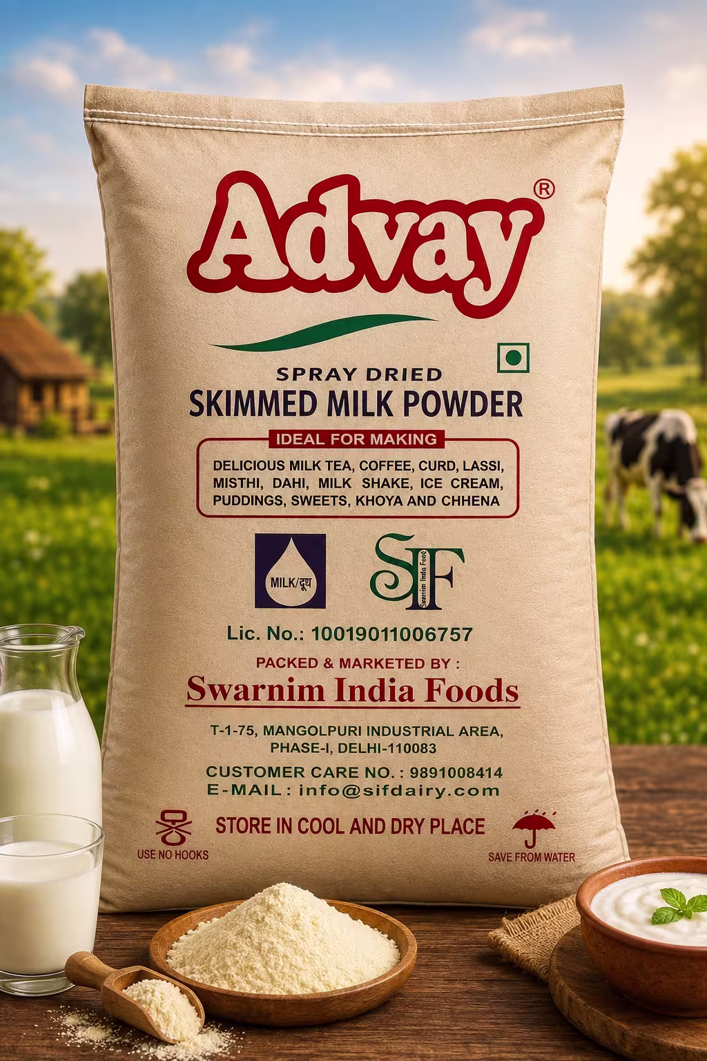 Advay Premium Milk Powder Industrial Pack 25KG